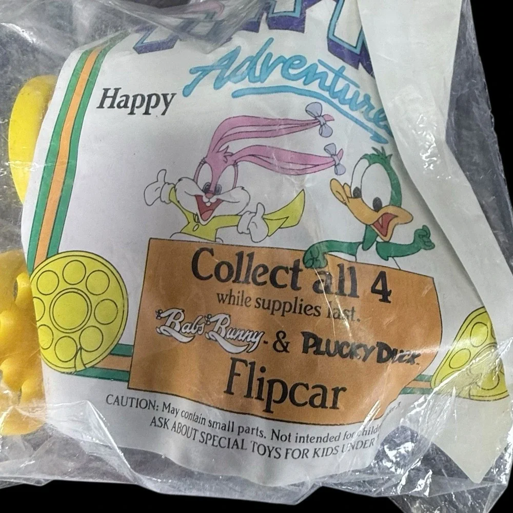 Tiny Toon Adventures McDonalds Happy Meals Toys Flip Cars and Under 3 Toys 13pcs